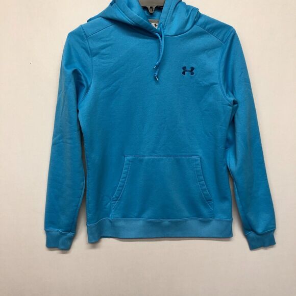 Under Armour Women Pullover Hoodie Sweatshirt Size Small Blue B273 -22 - Picture 10 of 14